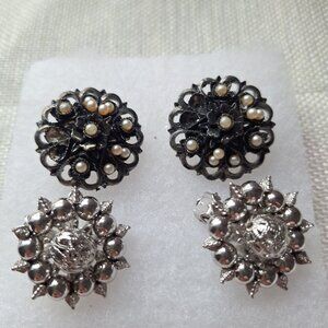 Lot earrings  vintage  clip on